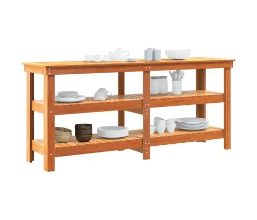 Darbastalis Vaško Ruda 181.5 X 50 X 80 Cm Kietos Pušies Mediena