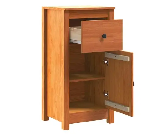 Kabalas Su Stalčių 2 Pcs Vaško Ruda 39 X 34,5 X 80 Cm