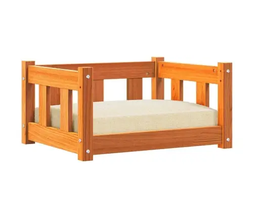 Šuo Lova Vaško Ruda 55 X 45 X 28 Cm Kietos Pušies Mediena