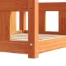 Suņu Gulta Vaks Brūns 55 X 45 X 28 Cm Ciets Priedes Koks Vidaxl