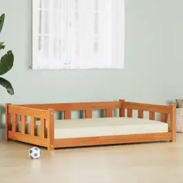 Suņu Gulta Vaks Brūns 100 X 70 X 28 Cm Ciets Priedes Koks Vidaxl Suņu Gulta Vaks Brūns 100 X 70 X 28 Cm Ciets Priedes Koks Vidaxl