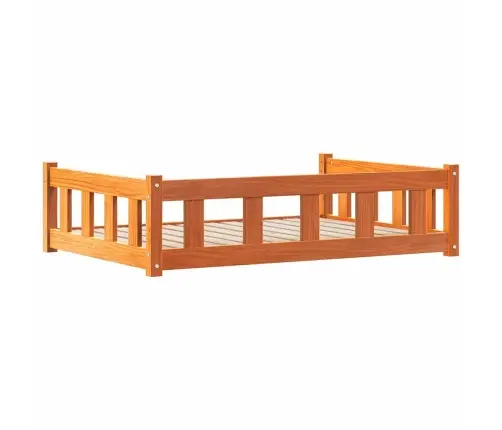 Suņu Gulta Vaks Brūns 55 X 45 X 28 Cm Ciets Priedes Koks Vidaxl