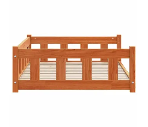 Suņu Gulta Vaks Brūns 55 X 45 X 28 Cm Ciets Priedes Koks Vidaxl