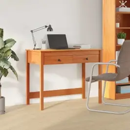 Galds Ar Plauktu Maks Brūns 100 X 50 X 78 Cm Ciets Priedes Koks Vidaxl Galds Ar Plauktu Maks Brūns 100 X 50 X 78 Cm Ciets Priedes Koks Vidaxl