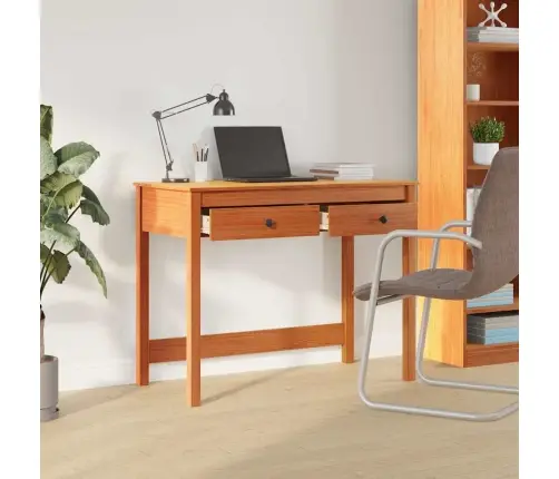 Laud Sahtliga Riiuliga Max Pruun 100 X 50 X 78 Cm Tahke Mänd