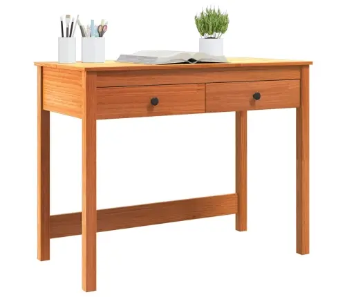 Laud Sahtliga Riiuliga Max Pruun 100 X 50 X 78 Cm Tahke Mänd