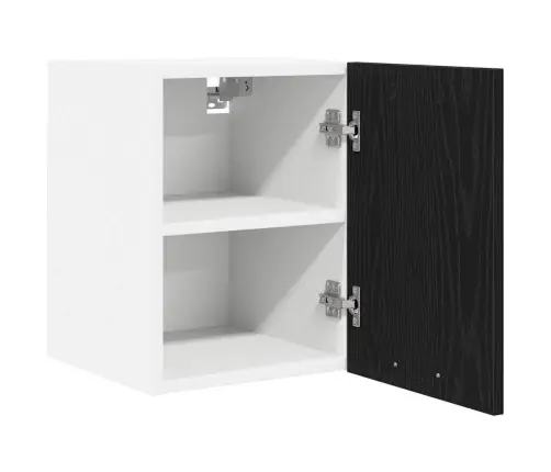 Piekarams Skapītis Ar Plauktu Riga 2 Pcs Melnā Ozola Un Balta Vidaxl