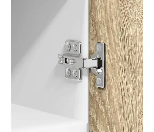 Piekarams Skapītis Ar Plauktu Riga 2 Pcs Sonoma Ozols Un Balts Vidaxl