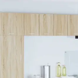 Piekarams Skapītis Ar Durvīm Riga 2 Pcs Sonoma Ozols Un Balts Vidaxl