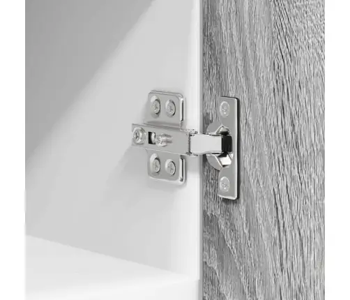 Piekarams Skapītis Ar Plauktu Riga 2 Pcs Pelēks Sonoma Un Balts Vidaxl