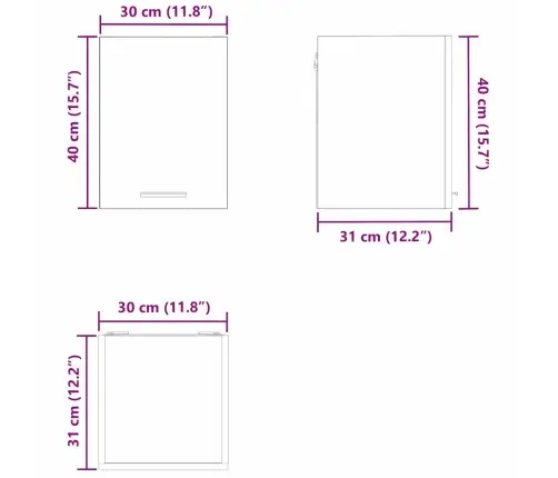 Seinakapp Riga Meisterdatud Tamm Ja Valge 30 X 31 X 40 Cm