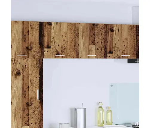 Piekarams Skapītis Ar Plauktu Riga 2 Pcs Vecs Koks Un Balts Vidaxl