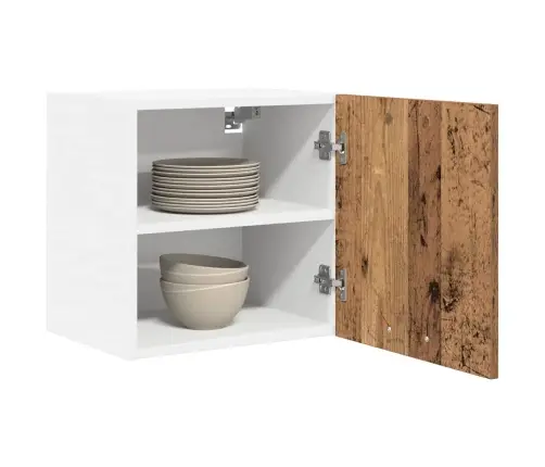 Piekarams Skapītis Ar Plauktu Riga 2 Pcs Vecs Koks Un Balts Vidaxl