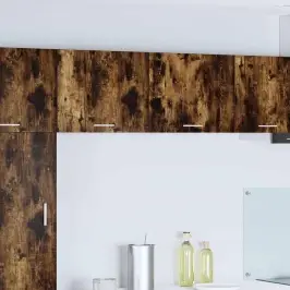 Piekarams Skapītis Ar Durvīm Riga 2 Pcs Kūpināts Ozols Un Balts Vidaxl