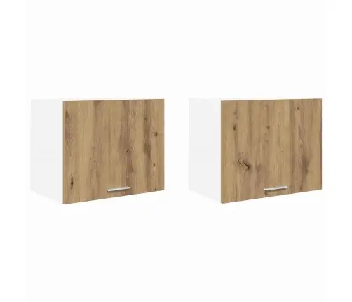 Piekarams Skapītis Riga 2 Pcs Amatnieka Ozols Un Balts Vidaxl