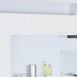 Seinakapp Ladustamisega 2 Pcs Valge 60 X 31 X 40 Cm Tehispuit