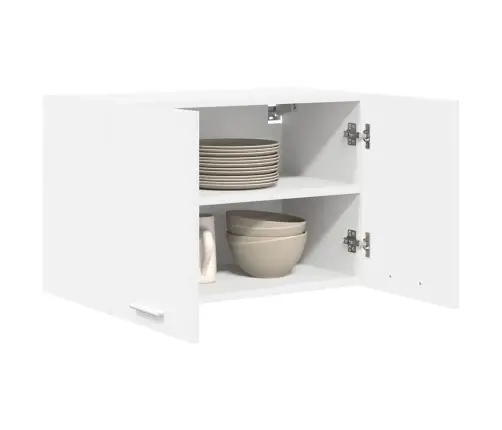 Seinakapp Ladustamisega 2 Pcs Valge 60 X 31 X 40 Cm Tehispuit