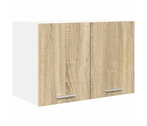 Piekarams Skapītis Riga Sonoma Ozols Un Balts 60 X 31 X 40 Cm Vidaxl