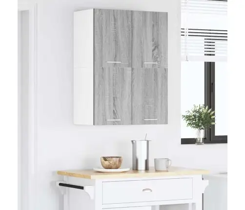 Piekarams Skapītis Riga Pelēks Sonoma Un Balts 60 X 31 X 40 Cm Vidaxl