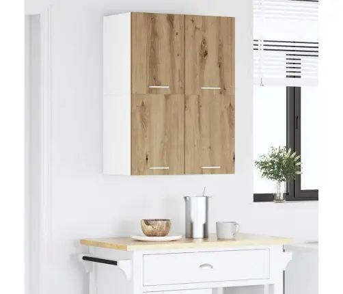 Piekarams Skapītis Riga 2 Pcs Amatnieka Ozols Un Balts Vidaxl