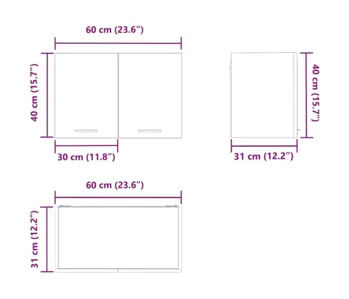 Piekarams Skapītis Riga 2 Pcs Amatnieka Ozols Un Balts Vidaxl