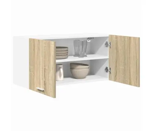 Piekarams Skapītis Ar Plauktu Riga Sonoma Ozols 80 X 31 X 40 Cm Vidaxl