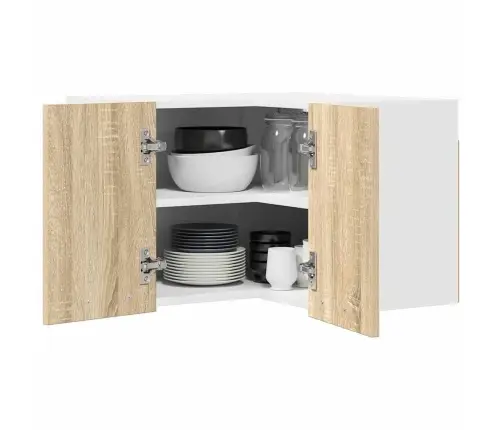 Pakabinama Spintelė Sonoma Ąžuolas Ir Baltas 57 X 57 X 40 Cm