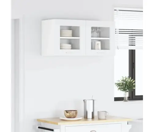 Pakabinama Spintelė Su Saugykla 2 Pcs Balta 40 X 31 X 40 Cm
