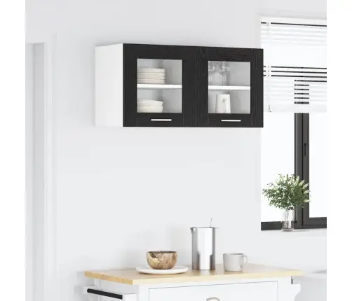 Pakabinama Spintelė 2 Pcs Juodas Ąžuolas 40 X 31 X 40 Cm