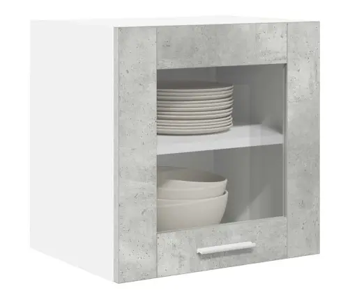 Piekarams Skapītis Ar Durvīm Riga Betona Pelēks 40 X 31 X 40 Cm Vidaxl