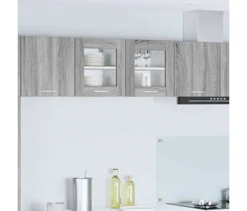 Piekarams Skapītis Riga 2 Pcs Pelēks Sonoma 40 X 31 X 40 Cm Vidaxl