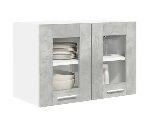 Piekarams Skapītis Riga 2 Pcs Betona Pelēks 60 X 31 X 40 Cm Vidaxl