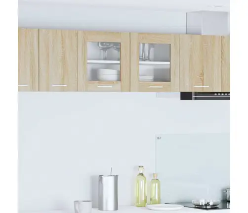 Seinakapp Sonoma Tammes Ja Valges 80 X 31 X 40 Cm Tehispuit