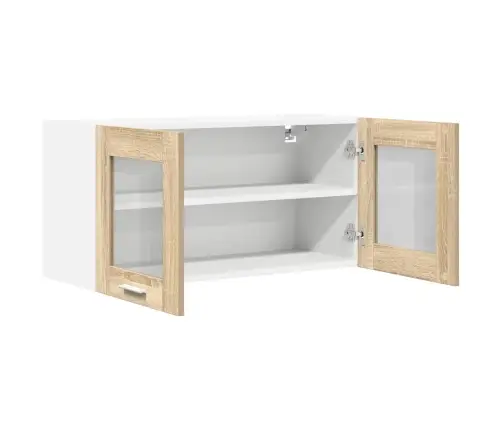 Seinakapp Sonoma Tammes Ja Valges 80 X 31 X 40 Cm Tehispuit