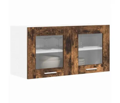 Seinakapp Suitsutatud Tamm Ja Valge 80 X 31 X 40 Cm Tehispuit