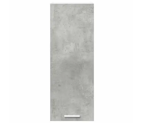 Seinakapp Uksega Betoonhall Ja Valge 30 X 31 X 80 Cm Tehispuit