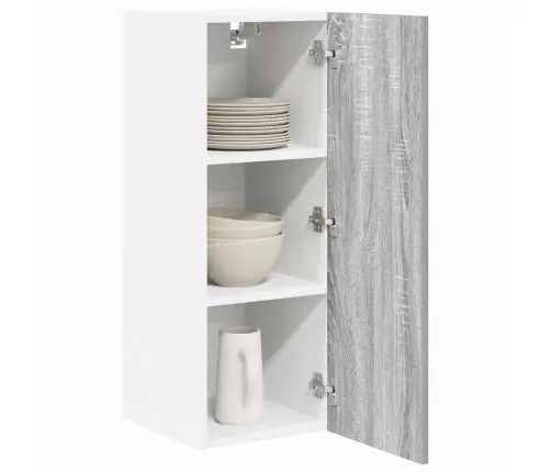 Piekarams Skapītis Ar Plauktu Riga 2 Pcs Pelēks Sonoma Un Balts Vidaxl