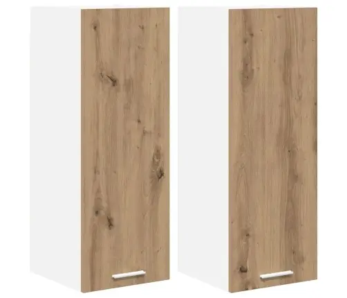 Piekarams Skapītis Riga 2 Pcs Amatnieka Ozols Un Balts Vidaxl