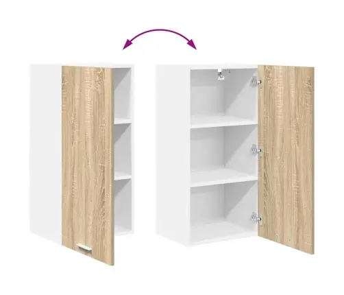 Pakabinama Spintelė Sonoma Ąžuolas Ir Baltas 40 X 31 X 80 Cm