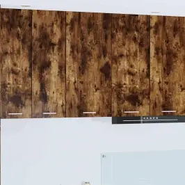 Seinakapp Suitsutatud Tamm Ja Valge 40 X 31 X 80 Cm Tehispuit