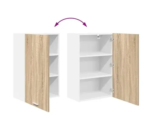 Pakabinama Spintelė Su Saugykla Riga Sonoma Ąžuolas Ir Baltas