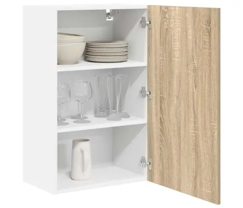 Pakabinama Spintelė Su Saugykla Riga Sonoma Ąžuolas Ir Baltas