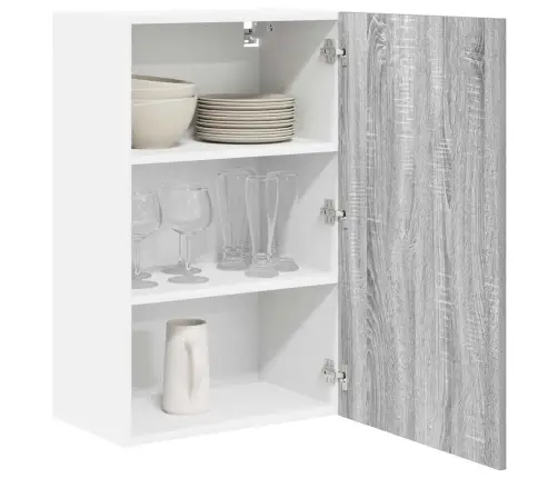 Piekarams Skapītis Riga Pelēks Sonoma Un Balts 50 X 31 X 80 Cm Vidaxl