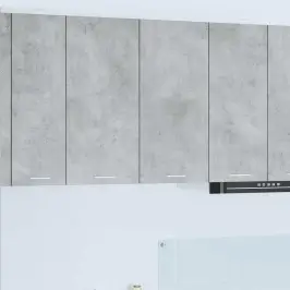 Piekarams Skapītis Ar Durvīm Riga Betona Pelēks 80 X 31 X 80 Cm Vidaxl