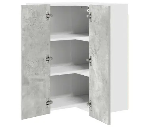 Piekarams Skapītis Riga Betona Pelēks Un Balts 57 X 57 X 80 Cm Vidaxl