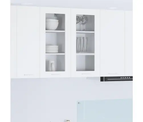 Piekarams Skapītis Ar Plauktu Riga 2 Pcs Balts 40 X 31 X 80 Cm Vidaxl