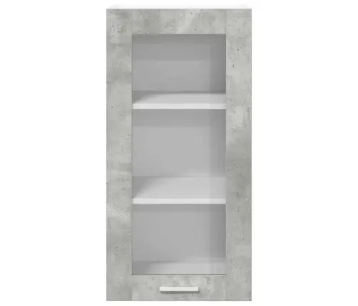 Seinakapp Uksega 2 Pcs Betoonhall 40 X 31 X 80 Cm Tehispuit