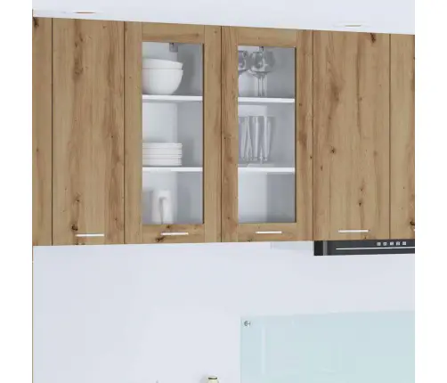 Piekarams Skapītis Riga 2 Pcs Artisānā Ozols 40 X 31 X 80 Cm Vidaxl