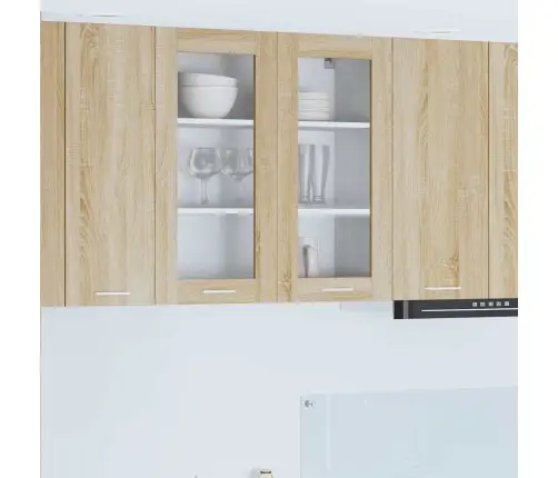 Seinakapp Ladustamisega Sonoma Tamm 80 X 31 X 80 Cm Tehispuit