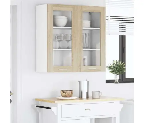 Seinakapp Ladustamisega Sonoma Tamm 80 X 31 X 80 Cm Tehispuit